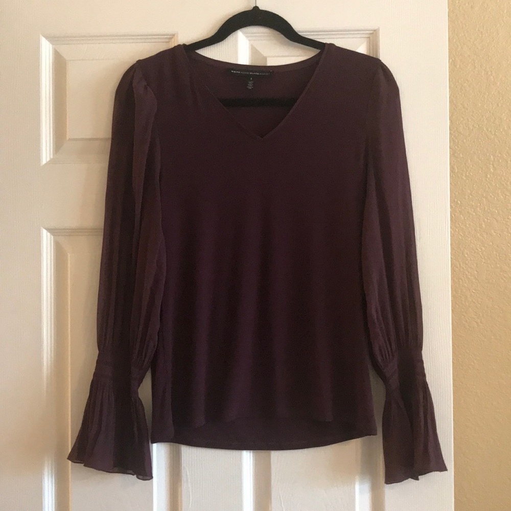 White House Black market V neck top